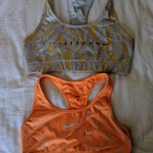 2 dri-fit sports bras